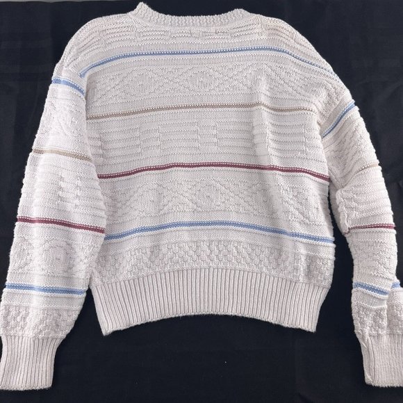 Vintage 90s Geometric Pattern Sweater Men's Large Private Club Made In USA - Picture 4 of 4